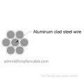Aluminium gekleideter Stahlleiter 7 Nr. 10AWG